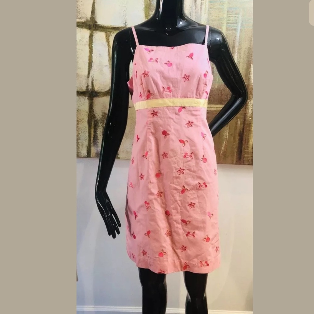 Lilly Pulitzer Kayla Sun Dress Sorbet Cherries 6